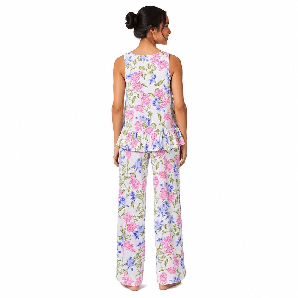 Tommy Bahama Womens 3 Piece Pajama Set White Floral Sleepwear Loungewear NEW - Picture 5 of 5